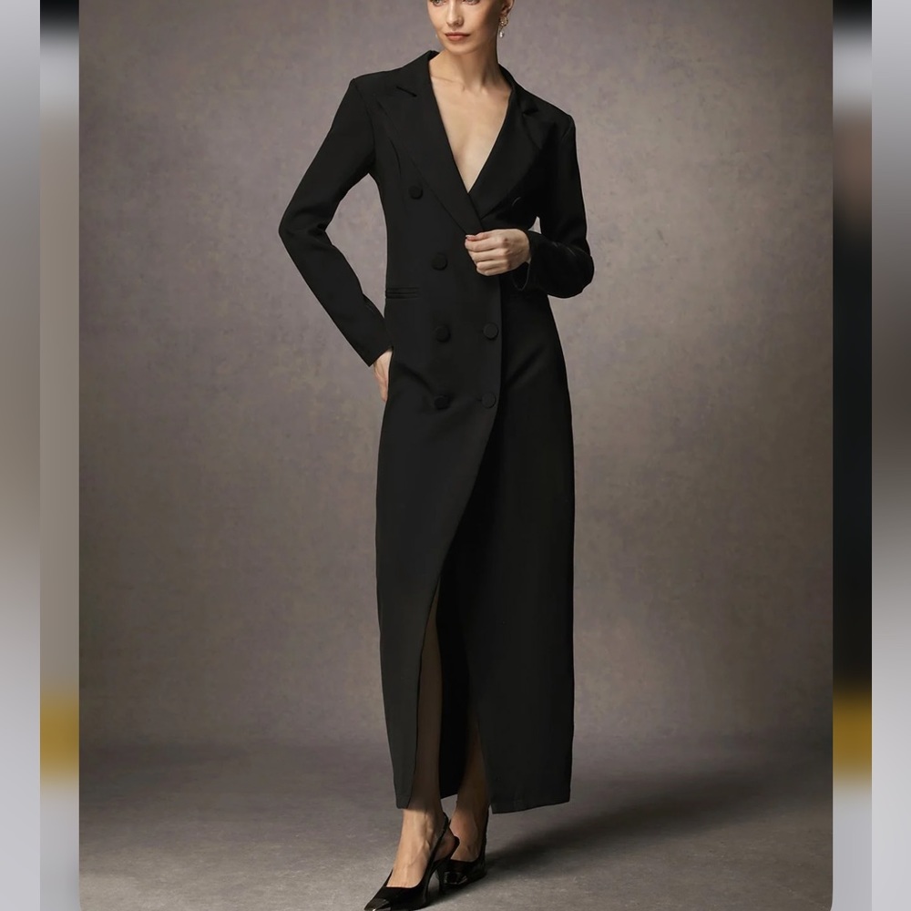 STYLEWE Lapel Collar Urban Dress in black - Picture 9 of 11